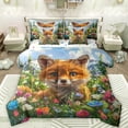 thumbnail image 1 of Manfei Cute Cartoon Flower 7-Piece Twin Bedding Sets,Kawaii Wild Fox Bedding Comforter Set,Multicolor Floral Kawaii Daisy Sheet Sets For Girl,Super Cozy Room Decor Reversible, 1 of 8