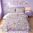 thumbnail image 1 of Manfei Cute Chihuahua Dog Twin Quilt Set, Pet Lover Twin Coverlet Set, Light Lavender, 2pcs, 1 Bedspread and 1 Pillowcase, 1 of 7