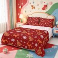 thumbnail image 1 of Manfei Cute Christmas Wreath Bed Sheets,Winter Holiday Full Size Sheets,4pcs,1 Flat Sheet,1 Fitted Sheet and 2 Pillowcases, 1 of 6