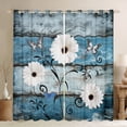 thumbnail image 1 of Manfei Cute Flower Daisy Curtains Pack of 2 (42x84 Each),Old Barn Door Curtains Blackout,White Blue Bedroom Curtains For Girls,Breathable Home Decor, 1 of 6