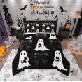thumbnail image 1 of Manfei Cute Ghost Bedding Comforter Set,Halloween Theme Twin Comforter Sets,Black Bowtie Bow Bedding Set For Girls Boys,Luxury Bedroom Decor Reversible,2-Piece, 1 of 8