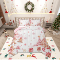 thumbnail image 1 of Manfei Cute Gingerbread Man Bedding Comforter Set,Christmas Gifts Twin Comforter Sets,Pink Chic Xmas Tree Bedding Set For Teens,Super Cozy Room Decor Reversible,2pcs, 1 of 8