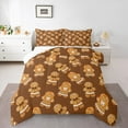 thumbnail image 1 of Manfei Cute Gingerbread Man Bedding Comforter Set, Western Christmas Twin Comforter Sets, Vintage Western Festival Reversible Bedding Set, Ultra Soft Home Decor, 2pcs, 1 of 8