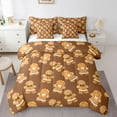 thumbnail image 1 of Manfei Cute Gingerbread Man Twin Bedding Sets 7-Piece, Western Christmas Bedding Comforter Set, Vintage Western Festival Reversible Sheet Sets, Ultra Soft Home Decor, 1 of 7