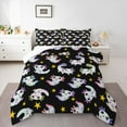 thumbnail image 1 of Manfei Cute Grey Axolotl Bedding Comforter Set for Teen, Dreamy Stars Print Twin Comforter Sets, Kawaii Cartoon Animal Reversible Bedding Set, Breathable Home Decor, 2pcs, 1 of 8