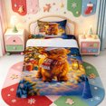 thumbnail image 1 of Manfei Cute Highland Cow Twin Sheets,Christmas Winter Festive Bedding,3pcs,1 Flat Sheet,1 Fitted Sheet and 1 Pillowcase, 1 of 6