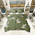 thumbnail image 1 of Manfei Cute Mallard Duck 7pcs Full Bedding Set - Wildlife Hunting Green Brown Style, 1 of 7