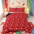 thumbnail image 1 of Manfei Cute Nutcracker Queen Comforter Set,Christmas Winter Festive Comforter Sets Queen,Black Reversible,3-Piece,1 Comforter and 2 Pillowcases, 1 of 7
