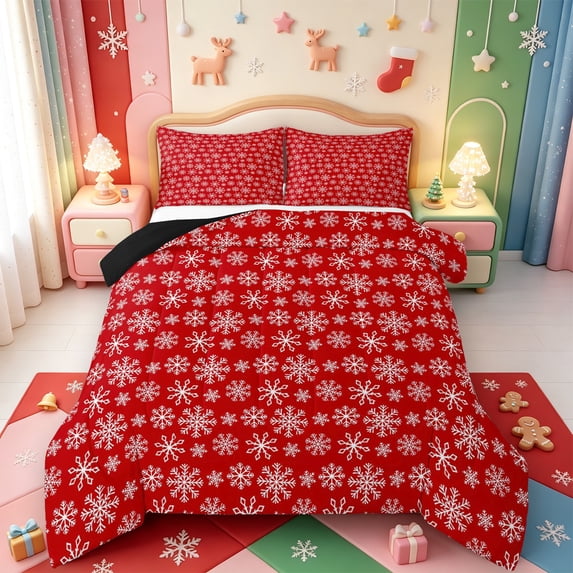 Manfei Cute Nutcracker Queen Comforter Set,Christmas Winter Festive Comforter Sets Queen,Black Reversible,3-Piece,1 Comforter and 2 Pillowcases
