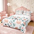 thumbnail image 1 of Manfei Cute Pig Queen Sheets 4 Pieces,Cartoon Flowers Queen Sheet Sets,1 Flat Sheet,1 Fitted Sheet and 2 Pillowcases, 1 of 6