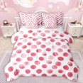 thumbnail image 1 of Manfei Cute Polka Dots 7-Piece Twin Bedding Sets,Geometric Circular Pattern Bedding Comforter Set,Pink White Sheet Sets For Girls Kids,Breathable Home Decor Reversible, 1 of 8
