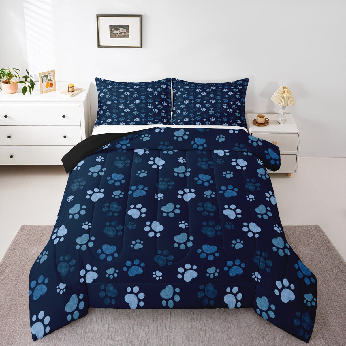 Fluffy Paws 3-Piece Quilted Bedding Set GFTOYC2814 main image 1