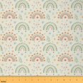 thumbnail image 1 of Manfei Cute Rainbow Sewing & Crafting Fabric (3 Yards) for Girls, Kawaii Floral Home Decor Fabric by the Yard, Chic Flower DIY Fabric, 1 of 6