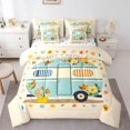 thumbnail image 1 of Manfei Cute Rv 7 Pieces Full Size Bedding Sets,Kawaii Capybara Full Size Bed in a Bag,Beige,Polkadot Reversible, 1 of 7