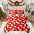 thumbnail image 1 of Manfei Cute Santa Claus Bedding Comforter Set 7-Piece for Teens, Cartoon Stars Snowflake King Bedding Sets, Merry Christmas Reversible Bed Sheets, Ultra Soft Home Decor, 1 of 7