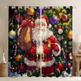thumbnail image 1 of Manfei Cute Santa Claus Curtains Pack of 2 (42x84 Each) for Boys Girls, Happy New Year Curtains Blackout, Red Christmas Living Room Curtains, Luxury Bedroom Decor, 1 of 6