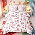 thumbnail image 1 of Manfei Cute Snowman 7-Piece Twin Bedding,Happy Christmas Bedding Comforter Set,Xmas Reversible, 1 of 7