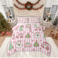 thumbnail image 1 of Manfei Cute Snowman Bedding Comforter Set for Girls, Dreamy Christmas Cartoon Twin Comforter Sets, Fairy Tale Reversible Bedding Set, Super Cozy Room Decor, 2-Piece, 1 of 8