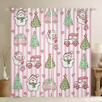 Manfei Cute Snowman Black Out Curtains for Girls, Dreamy Christmas Cartoon Curtains Pack of 2 (42x63 Each), Fairy Tale Bedroom Curtains, Curtains and Drapes Room Decor