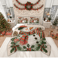 thumbnail image 1 of Manfei Cute Snowman Full Size Comforter Sets for Girls, Dreamy Christmas Snowflake Bedding Comforter Set, Fairy Tale Reversible Bedding Sets, Super Cozy Room Decor, 3-Piece, 1 of 8