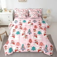 thumbnail image 1 of Manfei Cute Snowman Twin Bedding Sets 7-Piece for Girls, Dreamy Christmas Snowflake Bedding Comforter Set, Fairy Tale Reversible Sheet Sets, Super Cozy Room Decor, 1 of 7