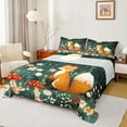 thumbnail image 1 of Manfei Cute Wild Fox Bed Sheets Set Twin Size,Cartoon Mushroom Bedding Sets Twin Size,Graffiti Flower Floral Bed Sheets Twin For Girls,Breathable Bedroom Decor,3 Pieces, 1 of 7