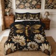 thumbnail image 1 of Manfei Daisy Bee Queen Comforter Set 3 Pieces,Starry Sky Comforter Sets Queen,1 Comforter and 2 Pillowcases,Reversible, 1 of 6