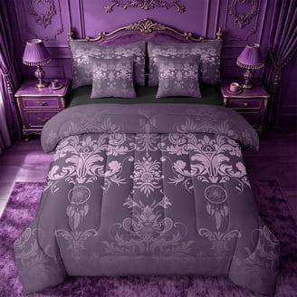 Damask Bedding Sets in Black Blue Red and More Home Comforts