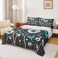 thumbnail image 1 of Manfei Dandelion Flower Full Sheet Sets, Cartoon Butterfly Bed Sheets Full, Spring Plant Bedding Sets Full Size, Breathable Room Decorative, 4pcs, 1 of 7