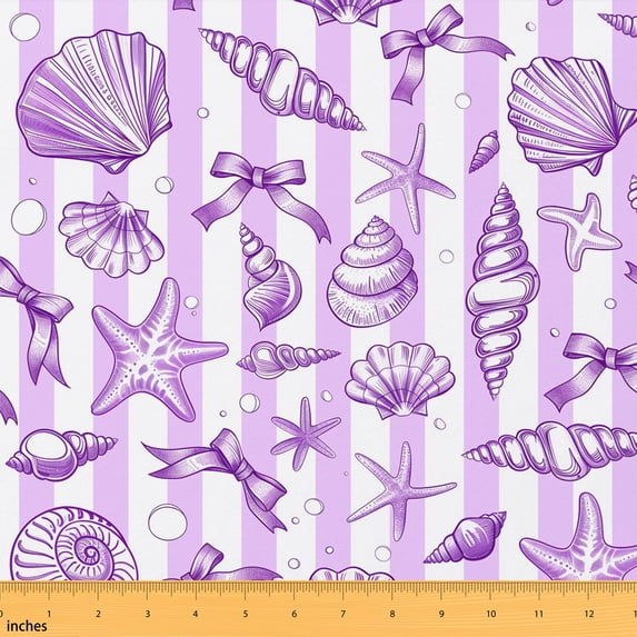 Manfei Decorative Fabric by the Yard 10 Yards, Elegant Home Decor Fabric by the Yard, Purple
