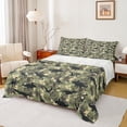 thumbnail image 1 of Manfei Dinosaur Print Sheet Set Queen, Camouflage Bed Sheets Set Queen Size, Theme Queen Sheet Sets, Super Cozy Room Decorative, 4 Pieces, 1 of 7
