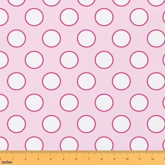 Manfei Dotted Fabric by the Yard 5 Yards, Retro Fabric for Sewing, Teal