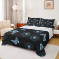 thumbnail image 1 of Manfei Dreamy Butterfly Child Bed Sheets, Blue Dandelion King Sheets, Mystic Starry Sky Sheet Set, Lightweight Room Decor, 4-Piece, 1 of 7