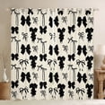 thumbnail image 1 of Manfei Dreamy Cream Bowknot Blackout Curtains Set of 2 (52x84 Each) for Girls, Fairy Tale Princess Window Curtains, Kawaii Cute Cartoon Curtains and Drapes, Window Curtains Bedroom Decor, 1 of 6