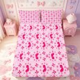thumbnail image 1 of Manfei Dreamy Princess Bowtie Fitted Sheet Queen,Kawaii Bow Knot Bedding,3pcs,1 Fitted Sheet and 2 Pillowcases, 1 of 6