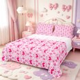thumbnail image 1 of Manfei Dreamy Princess Bowtie King Sheets,Kawaii Bow Knot Bedding,4-Piece,1 Flat Sheet,1 Fitted Sheet and 2 Pillowcases, 1 of 6