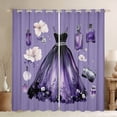 thumbnail image 1 of Manfei Dreamy Princess Dress Black Out Curtains for Girls, Flower Floral Curtains Pack of 2 (42x63 Each), Modern Fashion Bedroom Curtains, Curtains Blackout Home Decor, 1 of 6