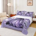 thumbnail image 1 of Manfei Dreamy Princess Dress Twin Sheet Sets for Girls, Flower Floral Twin Fitted Sheet, Modern Fashion Flat Sheet, Breathable Home Decor, 3pcs, 1 of 7