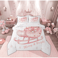 thumbnail image 1 of Manfei Dreamy Santa Claus Bedding Comforter Set for Child, Magic Princess Carriage Twin Comforter Sets, Merry Christmas Reversible Bedding Set, Breathable Home Decor, 2-Piece, 1 of 9