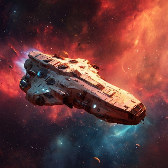 Manfei Dreamy Spaceships 7 Pieces Full Size Bedding Sets,Celestial Red Nebula Cloud Full Size Bed in a Bag,Black Reversible