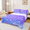 thumbnail image 1 of Manfei Dreamy Starry Sky Full Size Sheets, Purple Blue Bling Stars Bed Sheets, Teens Kids Boys Girls Sheet Sets, Lightweight Room Decor, 4 Pieces, 1 of 7