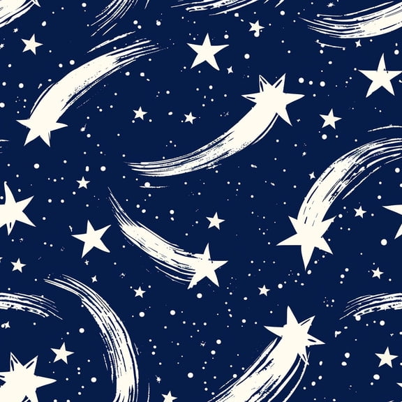 Manfei Dreamy Stars 7-Piece Twin Bedding,Galaxy Theme Bedding Comforter Set,Navy White,Black Reversible
