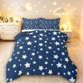 thumbnail image 1 of Manfei Dreamy Stars King Size Comforter Sets,Galaxy Theme Comforters King Size,Navy Blue White,Navy Blue Reversible,3-Piece,1 Comforter and 2 Pillowcases, 1 of 7