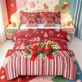 thumbnail image 1 of Manfei Elegant Christmas Santa Claus 7-Piece King Bedding,Happy Xmas King Bed in a Bag,Xmas Reversible, 1 of 7