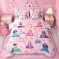 thumbnail image 1 of Manfei Fairy Princess Twin Bedding Sets 7-Piece, Cartoon Castle Bedding Comforter Set, 1 of 7