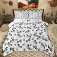 thumbnail image 1 of Manfei Farm Aniaml Horse Full Size Comforter Sets,Rustic Western Trbal Bedding Comforter Set,White Gray Bedding Sets For Boys Kids,Luxury Bedroom Decor Reversible,3-Piece, 1 of 8