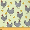 thumbnail image 1 of Manfei Farm Chicken Fabric by the Yard (1 Yard) for Kids, Cartoon Rooster Decorative Fabric by the Yard, Rustic Farmhouse DIY Fabric, 1 of 6