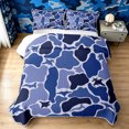 thumbnail image 1 of Manfei Farmhouse Aircraft Camo Quilt King, Old Fashion Plane Vehicle King Coverlet Set, Royal Blue, 3-Piece, 1 Bedspread and 2 Pillowcases, 1 of 7