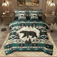 thumbnail image 1 of Homewish Farmhouse Bear Child Twin Bedding Sets 7-Piece, Western Tribal Aztec Bedding Comforter Set, Rustic Farmhouse Animal Reversible Sheet Sets, Breathable Home Decor, 1 of 7