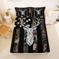 thumbnail image 1 of Manfei Farmhouse Camouflage Fitted Sheet Full, Vintage Camo Bed Set, Urban Gray, 3-Piece, 1 Fitted Sheet and 2 Pillowcases, 1 of 6